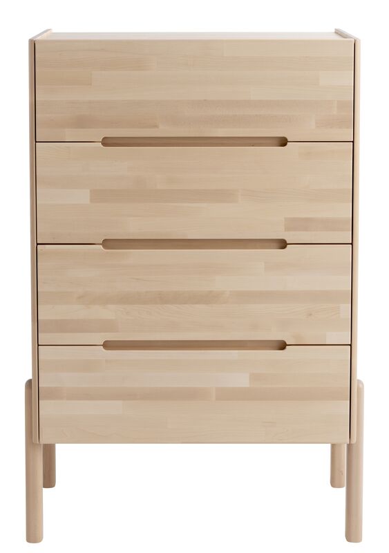 Kiteen Lennu lipasto 80x36x120 cm lakattu koivu